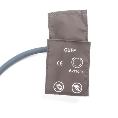 کیسه بسته بندی نوزاد NIBP Manchuf Single Tube 6-11cm TPU Manchuf قهوه ای