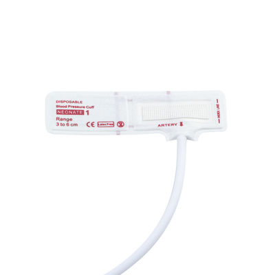 یکبار مصرف نوزاد NIBP Manchuf Single Tube اندازه 1 3-6cm بدون لاتکس استریل