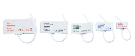 یکبار مصرف نوزاد NIBP Manchuf Single Tube اندازه 1 3-6cm بدون لاتکس استریل