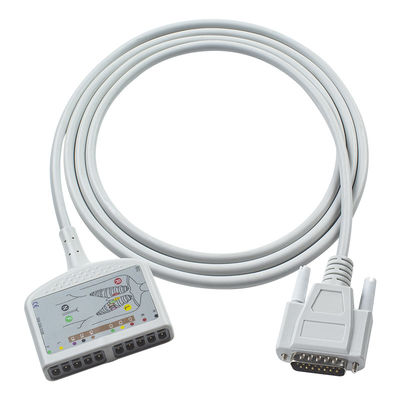 کابل EKG تشخیصی Nihon Kohden برای کاردیوفاکس C، کاردیوفاکس GEM 9020K، کاردیوفاکس M