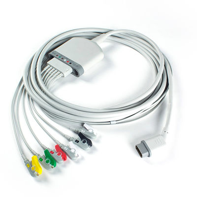 SpO2 6Lead کابل EKG بیمار 3.5M با SpO2 / دمای / ECG عملکرد