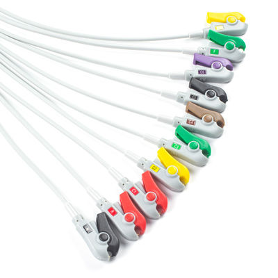 گیرنده IEC با کابل EKG 10Lead بدون کانکتور برای دستگاه های پزشکی