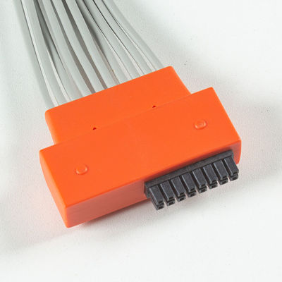 کاردیولین قابل لمس ECG 10Lead کابل ECG IEC Snap با TPU خاکستری و نارنجی