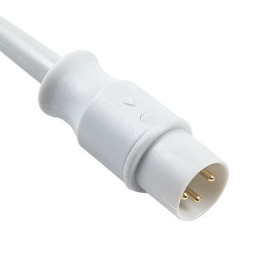 کابل آداپتور دمای سازگار 3Pin به زنانه Mono Plug برای بیمارستان ها و تجهیزات پزشکی 3.0M