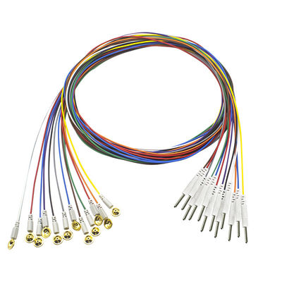 3.5 تک پلاگ EEG نوع فنجان طلایی الکترودهای EEG EMG Leadwires Electrode