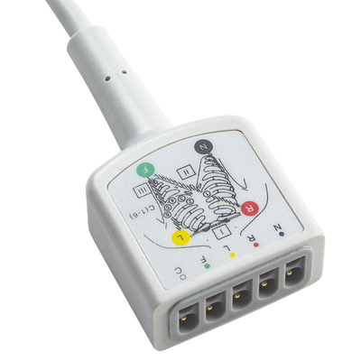 AAMI 3رخش ECG کابل 130cm 12Pin نوع VS