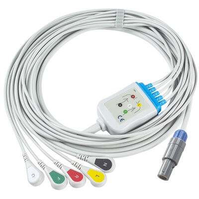 Biosys ECG Cable and leadwires  6pin BPM-103 ECG cable
