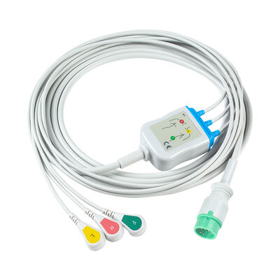 MDK MED KB15A 6 پین ECG کابل و سیم های سرب