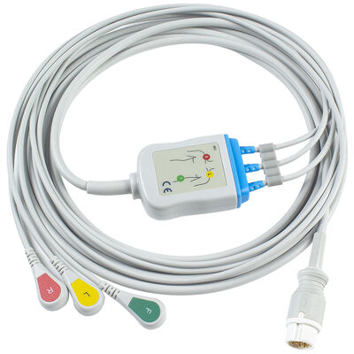 کابل ECG ۵ لید ۱۲ پین M1975A برای بزرگسالان و اطفال
