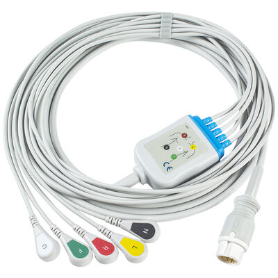 کابل ECG ۵ لید ۱۲ پین M1975A برای بزرگسالان و اطفال