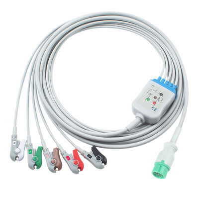 یونکر IE12 E12 E12S کابل ECG چند پارامتر 9 پین کابل ECG 6 پین کابل های ECG و سیم های سرب