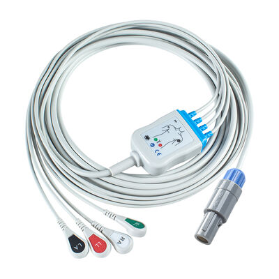 کابل ECG 6 پین Petas 165R, 260R, 300, K-250, KMA160R و سیم های سرب