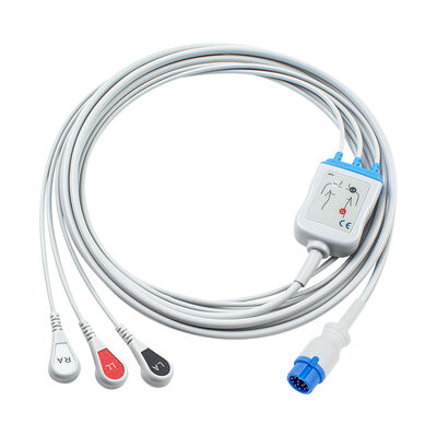 دفیبریلاتور Innomed Cardio-Aid CA360-B 12Pin ECG EKG کابل و سرب 3Lead