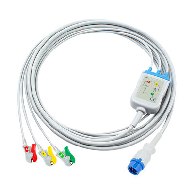دفیبریلاتور Innomed Cardio-Aid CA360-B 12Pin ECG EKG کابل و سرب 3Lead