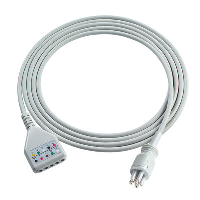Omron > Colin 6Pin Connector 3 5Lead ECG Trunk Adapter Cable MC039-55 کابل های تمدید ECG سبک دین