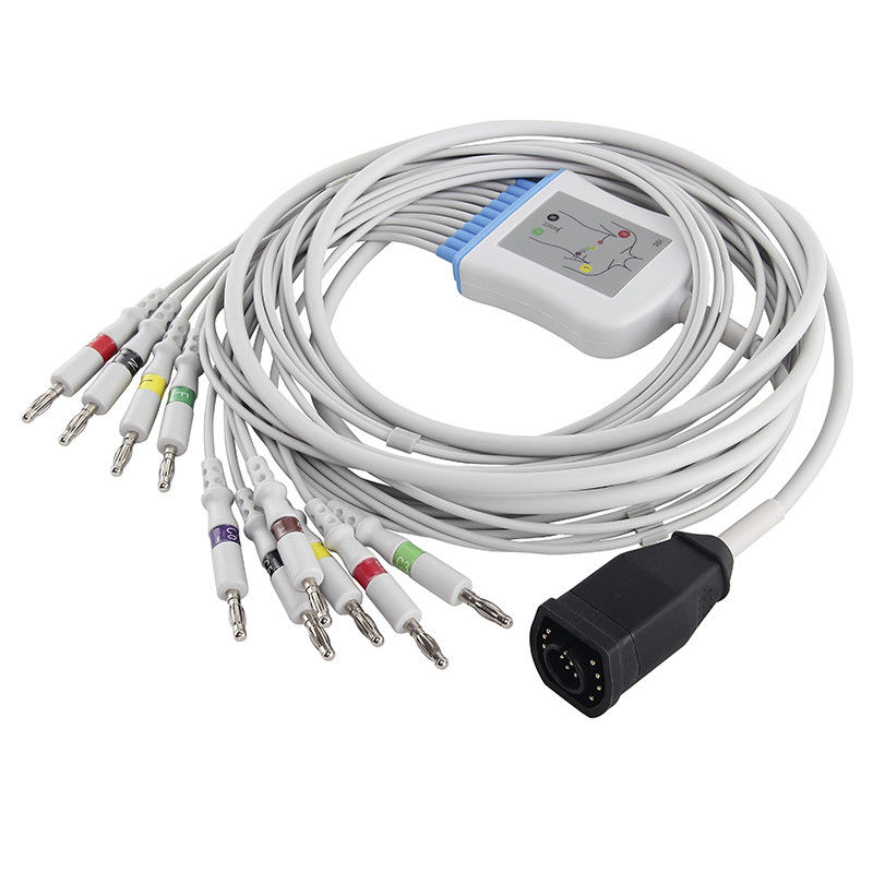 کابل زول EKG سری E/M و اتصال موز IEC 4.0 Leadwires