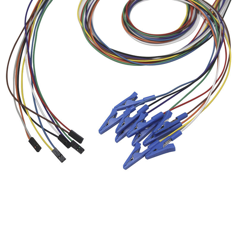 DuPont 2 Pin Plug Grabber Clips Clips تمساح گیره الکترودهای EEG Leadwires EEG EMG سیم سرب الکترود