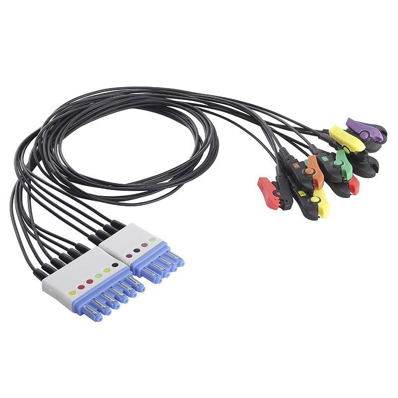 سیم شفاف رادیویی P-Hilips DG Style 10 لید MRI اشعه ایکس ECG کابل رادیو شفاف و سرب