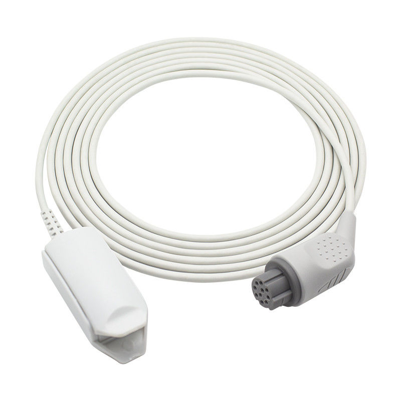سنسور SpO2 قابل استفاده مجدد GE OXY-F4-N TS-F4-N AS/3 CS/5 پروب انگشتی 10 پین بزرگسالان Spo2