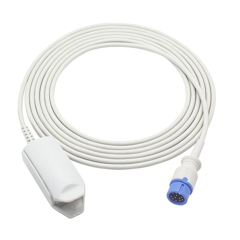 سنسور 12 پین قابل استفاده مجدد Comen C60 SpO2 for M-asi-mo Red Tech Adult Finger Clip Probe SpO2