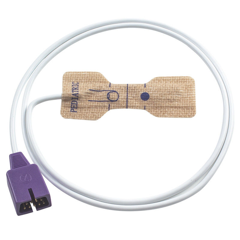 N-ellcor Oxi-max DB9 9pin MAX-A حسگر SpO2 یکبار مصرفی PM100N NPB-4000 پارچه بدون بافت بزرگسالان