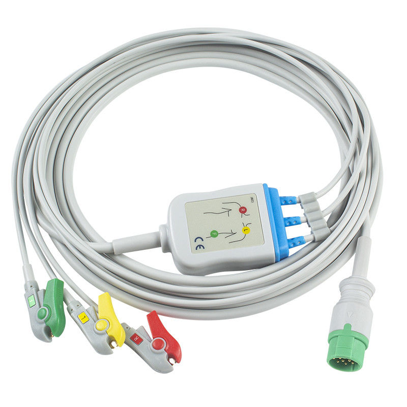 Biolight BLT ECG Cable and Leadwires 3Lead IEC Clip 12Pin کانکتور کابل ECG