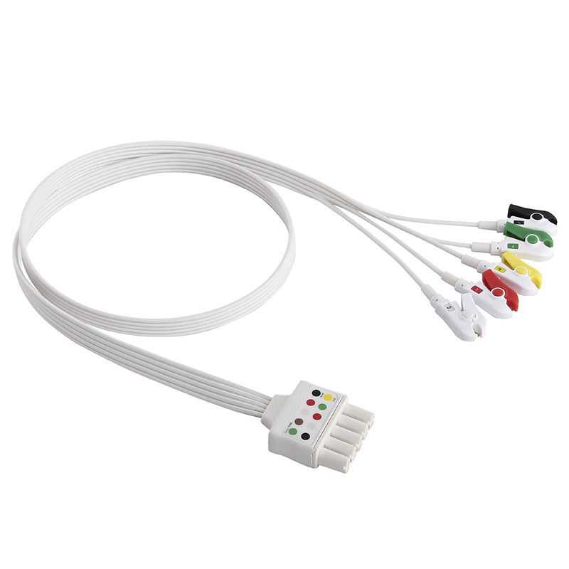 کابل و سیم ECG یکبار مصرف 5 سرب ECG Leadwires زیمنس