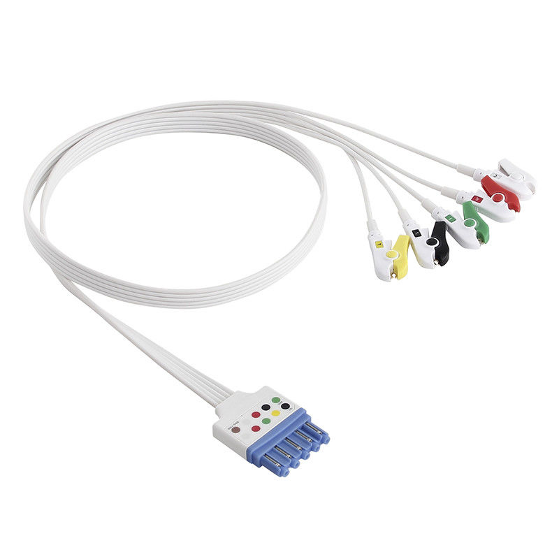 P-Hilips 989803174211 989803173131 یکبار مصرف 5 سرب گیره کابل ECG گیره Din DG Style IEC