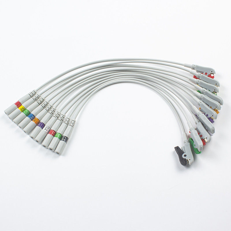 قطعات ECG آداپتورهای Pigtail 989803101701 40498E 4.00MM ECG Snap to Banana Plug Adapter