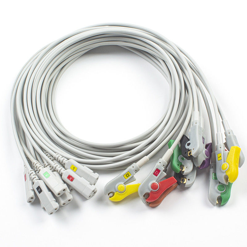 CONMED سری D ECG سیم سرب دو قلاب DL10 DL36-10 10 اتصال موز سرب