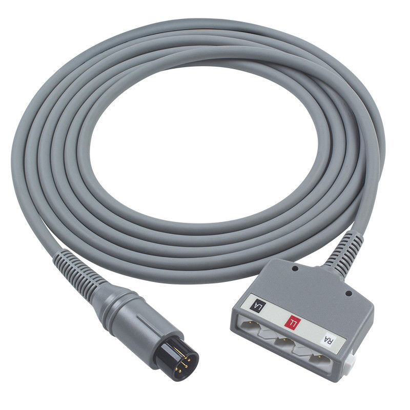 IVY Biomedical Systems ECG Trunk Cable 590317 ECG Cable 3 Lead AHA ECG Cable