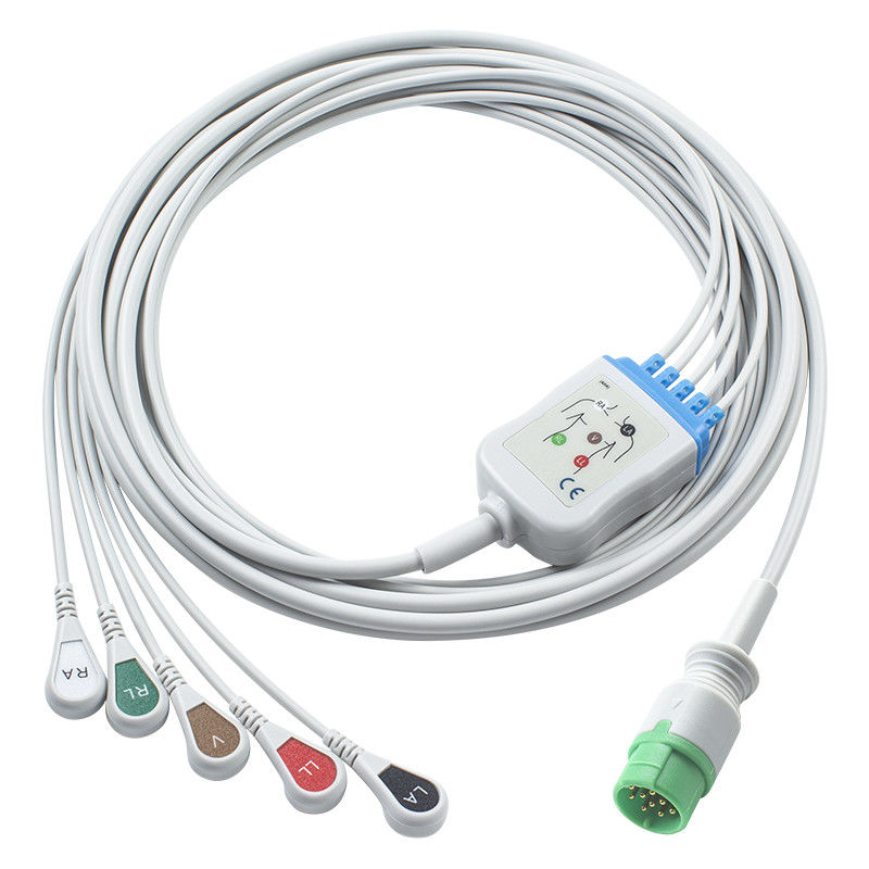 فوکودا دنیشی کابل و سیم های ECG سازگار با اتصال مستقیم - CI-700E-5