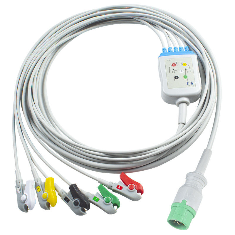 کانترون تیر سازگار مستقیم اتصال کابل ECG و سیم های سرب برای 5Lead IEC Grabber