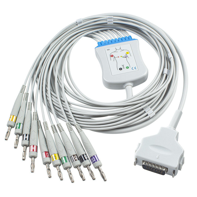 فوکودا دنشی CP-101LD FX101 FX-7202 IEC Banana 4.0 10 کابل ECG مانیتور بیمار کابل ECG