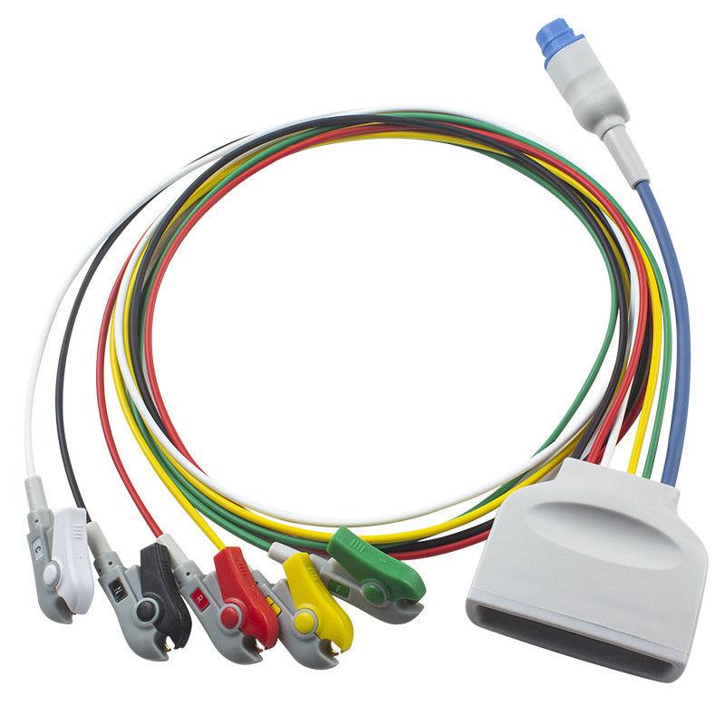 P-hilips MX40 Telemetry ECG Leadwires with SpO2 Sensor 5 Lead ECG Leadwire 989803171951 سیم های پیشرو ECG با سنسور SpO2