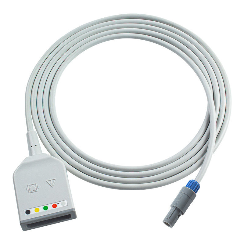 Biosys Lemo 6Pin 5Lead کابل آداپتور ECG BPM-103 Tepas Kma800 کابل تمدید ECG Euro Style
