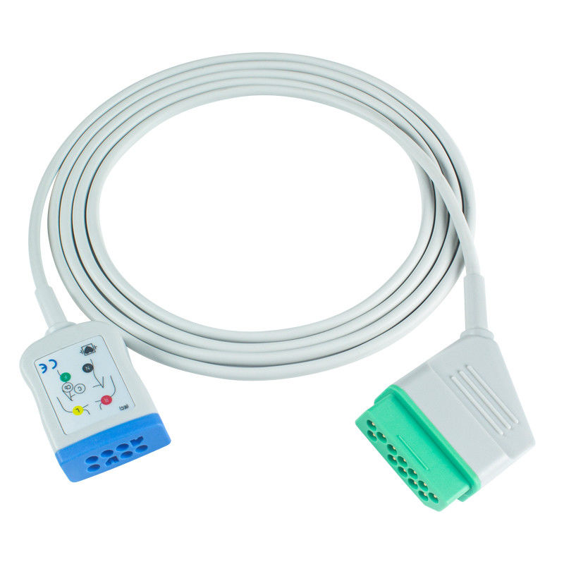 نیهان کوهدن 12Pin 6Lead ECG Trunk Adapter Cable JC-906PA BSM 2354A BSM-2300 Life Scope I BSM-2301 کابل تمدید ECG