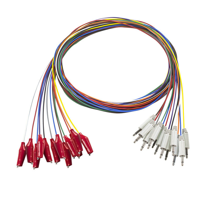 کلاهک الکترودهای EEG 3.5 مونو پلاگ گربر با پوسته بیرونی نرم با روکش طلایی EEG EMS Leadwires Electrode