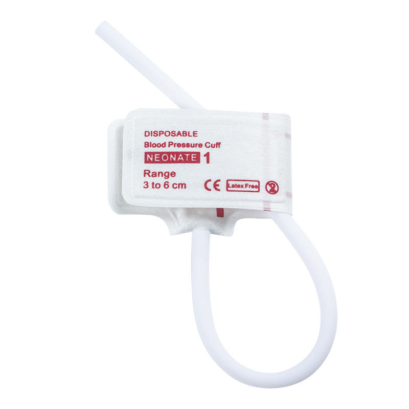 یکبار مصرف نوزاد NIBP Manchuf Single Tube اندازه 1 3-6cm بدون لاتکس استریل
