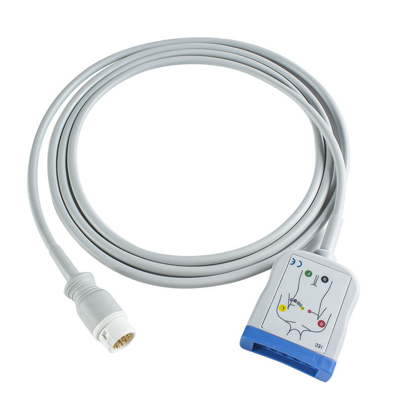 کابل اجباری P-Hilips EKG سازگار - M1663A برای 78352C، 78354C، 78834C، 867036، HeartStart MRx، IntelliVue
