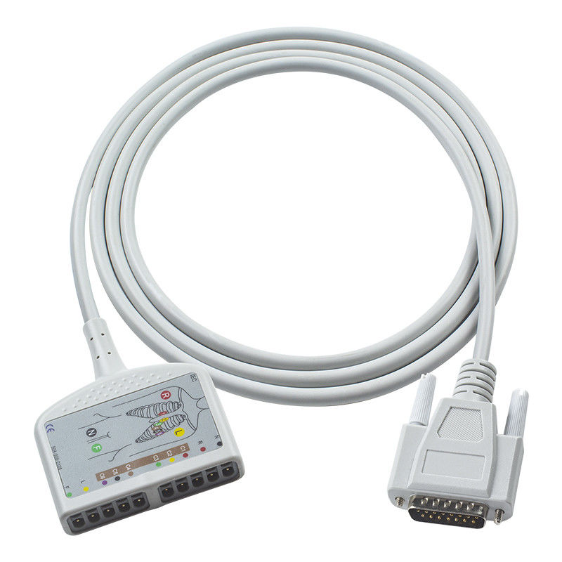 کابل EKG تشخیصی Nihon Kohden برای کاردیوفاکس C، کاردیوفاکس GEM 9020K، کاردیوفاکس M