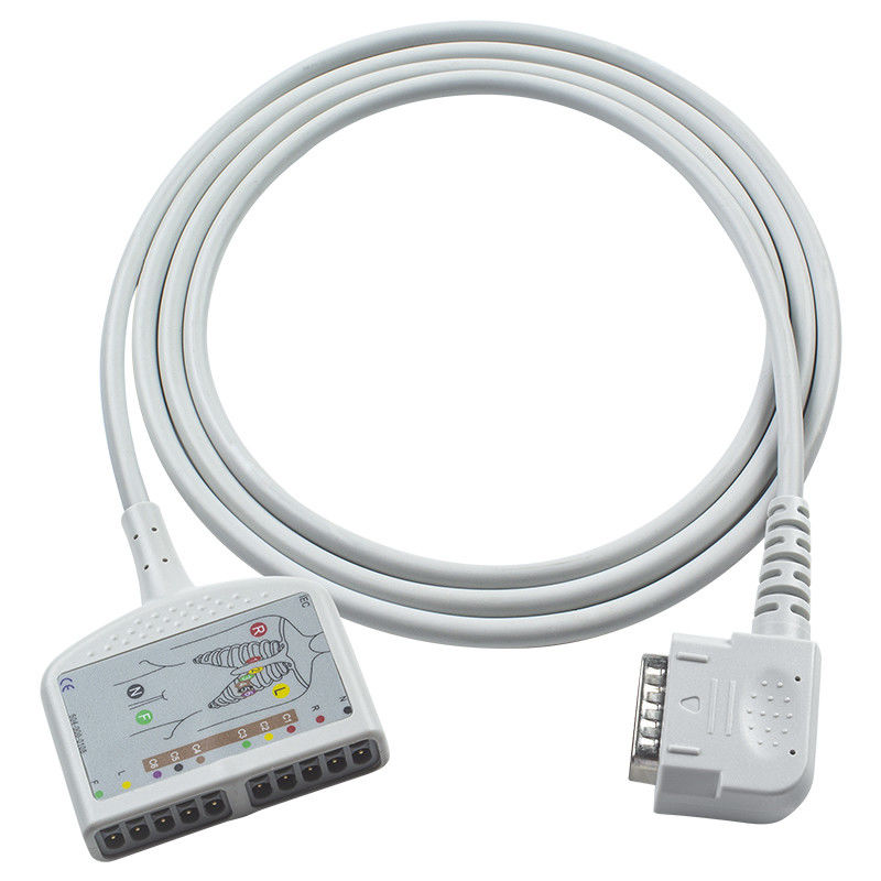 بدون لاتکس 15Pin 10Lead EKG کابل IEC/AHA برای 108 109 110 1210 1211 601 کاردیکو 302