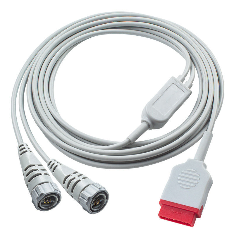 11Pin Double Argon 3.5M IBP کابل برای کنترل فشار خون GE 2 سال عمر