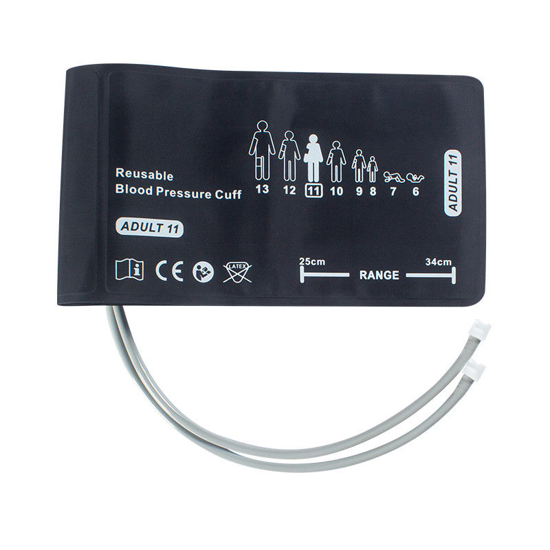 ولچ آلین بزرگسال دو لوله دو لوله NIBP مانف 25 - 34cm 508243 REUSE-11-2MQ اتصال پیچ و قفل FlexiPort فشار خون مانیتور مانف