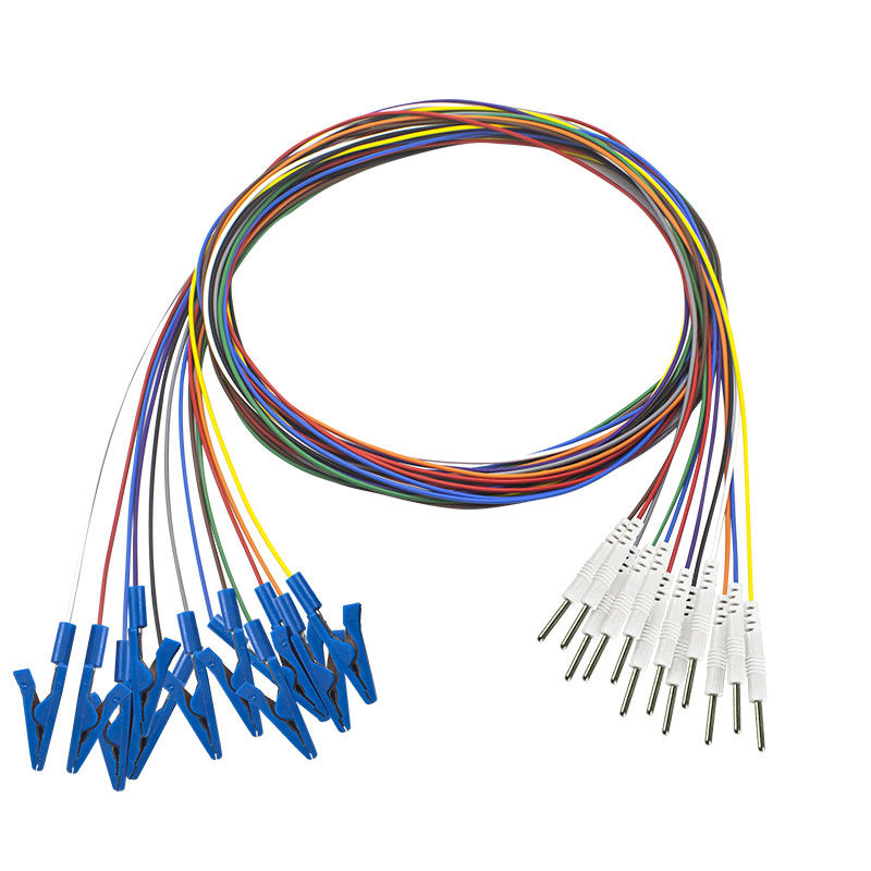 پلاگین Din 2.0 Grabber EEG Cap Alligator Crocodile Clip Electrodes EEG EEG EMG Leadwires Electrode با روکش طلا