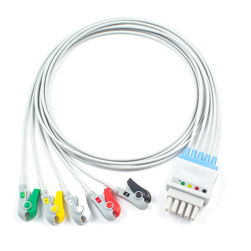 GE Datex Ohmeda 545316 545318 2.0 5 Lead ECG EKG Monitor Patient Cable