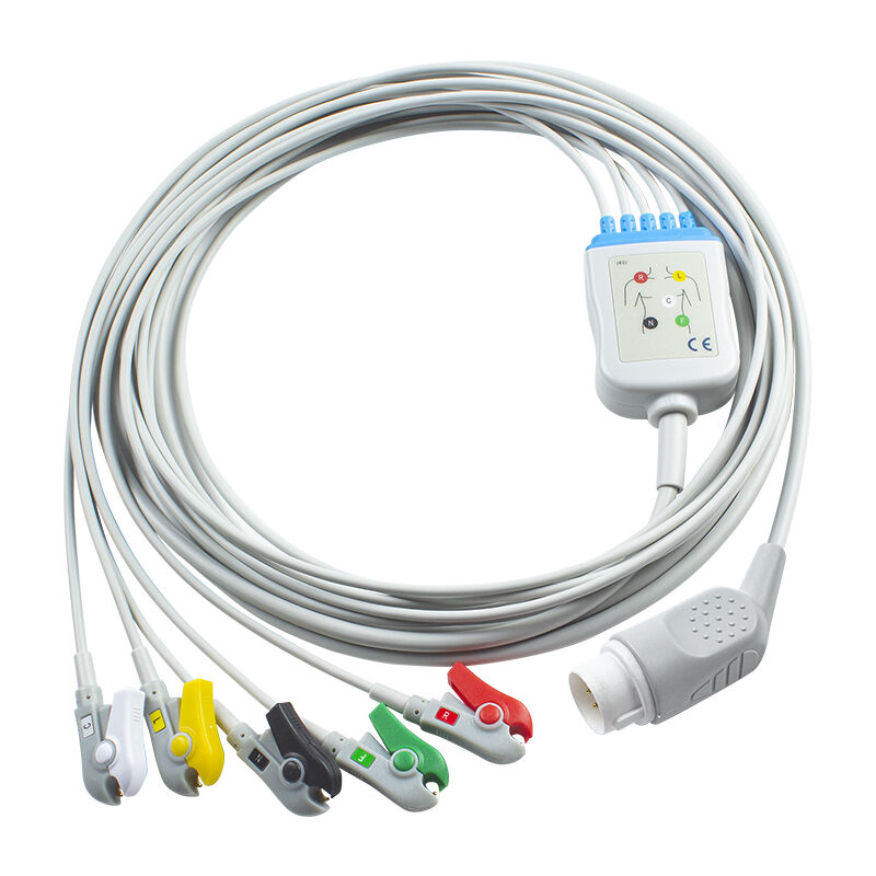 PH 43100A 8Pin ECG کابل و سیم های سرب دستگاه ضد ارتعاش کد ماستر XL+