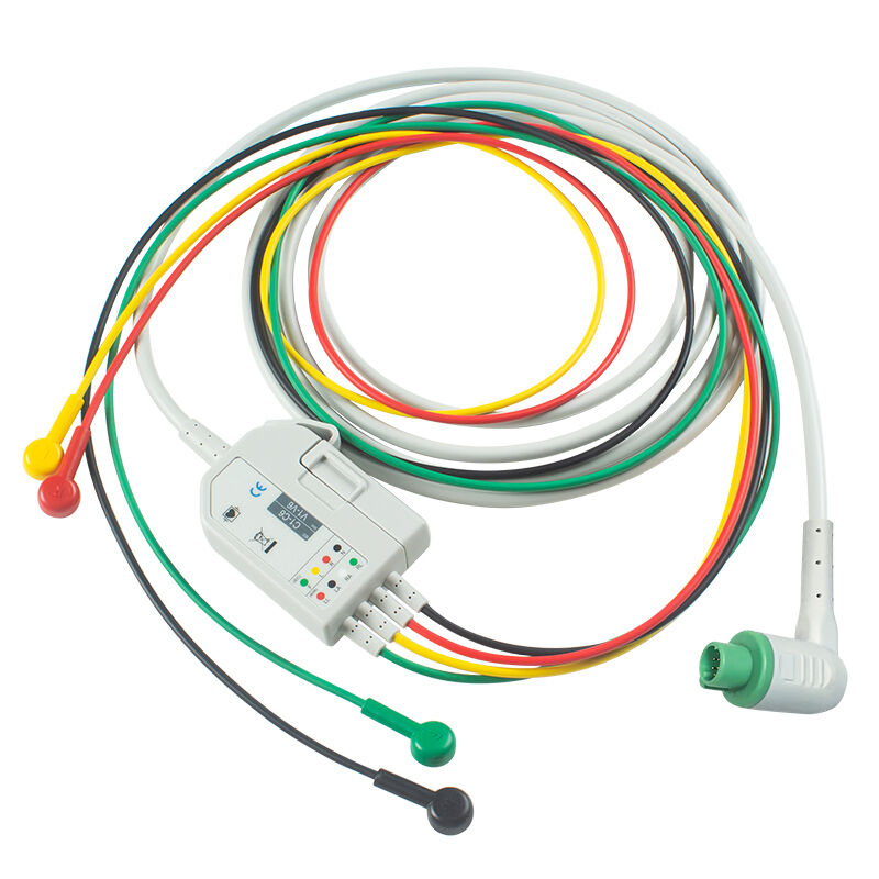 Stryker M-edtronic Physio-control LIFEPAK 12 120 15 دیفیبریلتور ECG EKG کابل و سیم های سرب 11111-000018 11111-000020