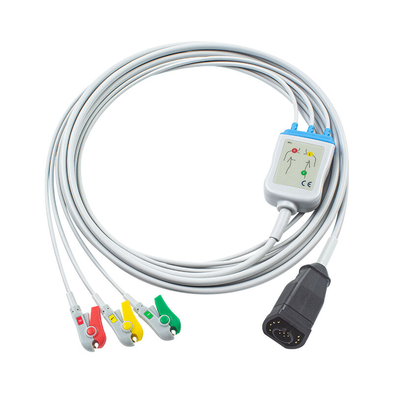 زول 15 پین یک تکه کابل ECG و سیم های سرب