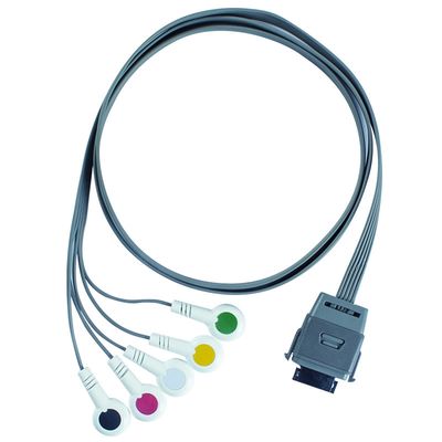 TPU Edan 5Lead ECG Holter Cable IEC Snap Shelf Life 24 ماه برای ابزار زیست پزشکی